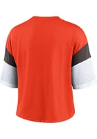 Nike Cleveland Browns Womens Orange Nickname Short Sleeve T-Shirt