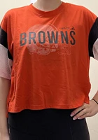 Nike Cleveland Browns Womens Orange Nickname Short Sleeve T-Shirt