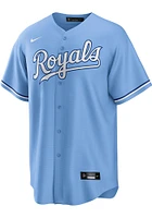 Hunter Dozier Kansas City Royals Mens Replica Alt Design Jersey - Light Blue