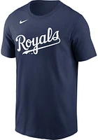 Salvador Perez Kansas City Royals Navy Blue Name Number Short Sleeve Player T Shirt