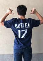 Hunter Dozier Kansas City Royals Navy Blue Name Number Short Sleeve Player T Shirt