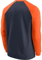 Nike Chicago Bears Mens Orange RAGLAN Long Sleeve Fashion Sweatshirt
