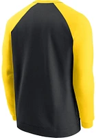 Nike Pittsburgh Steelers Mens Black RAGLAN Long Sleeve Fashion Sweatshirt