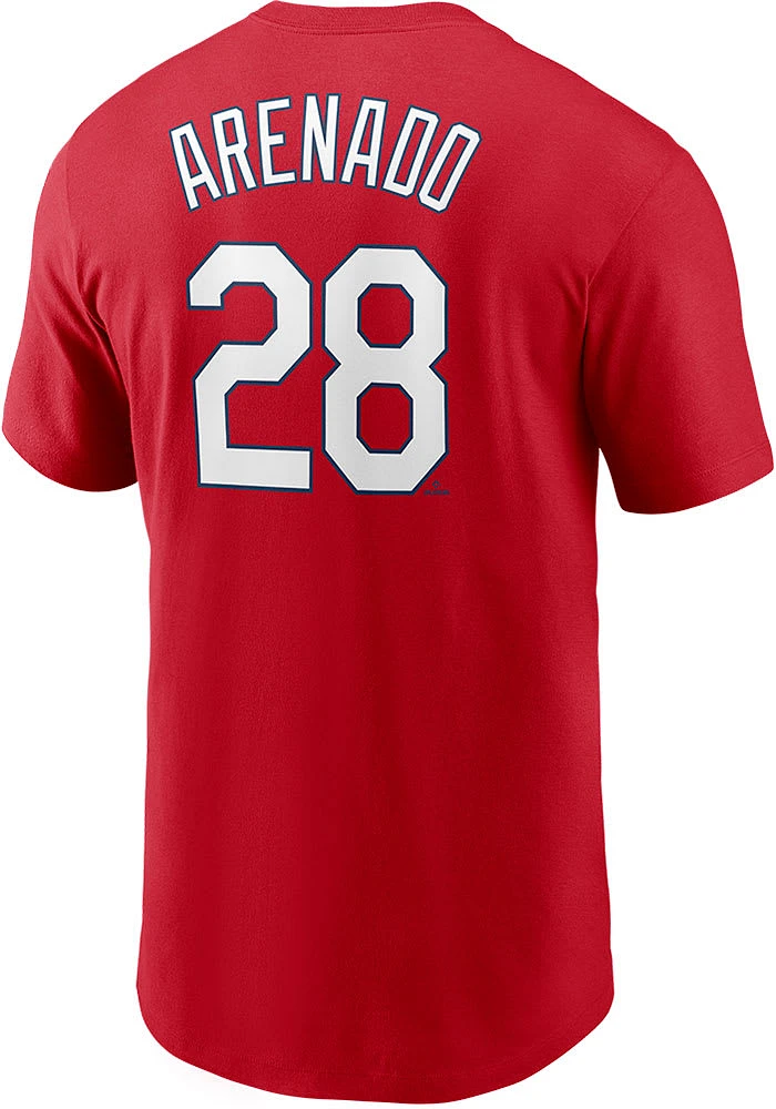 Nolan Arenado St Louis Cardinals Name Number Short Sleeve Player T Shirt