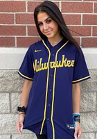 Milwaukee Brewers Mens Nike Replica Alt Jersey - Navy Blue