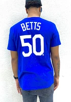Mookie Betts Los Angeles Dodgers Blue Name And Number Short Sleeve Player T Shirt