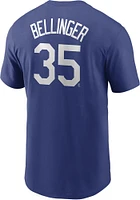 Los Angeles Dodgers Blue Nike Name And Number Short Sleeve Player T Shirt