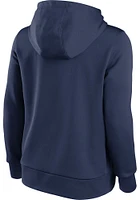 Nike Cleveland Guardians Womens Navy Blue Therma Hooded Sweatshirt