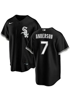 Tim Anderson Chicago White Sox Mens Replica Alt Jersey - Black