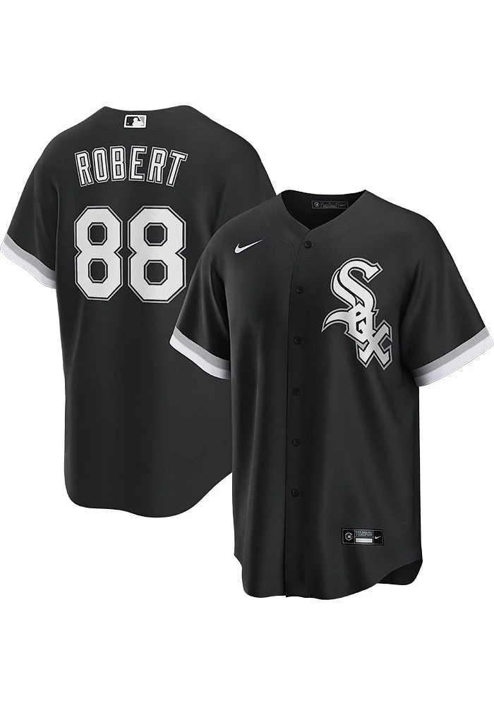 Luis Robert Chicago White Sox Mens Replica Alt Design Jersey - Black