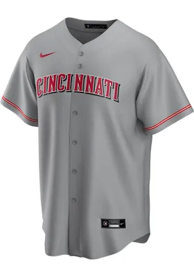 Cincinnati Reds Mens Nike Replica Away Jersey - Grey