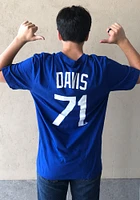 Wade Davis Kansas City Royals Blue Name And Number Short Sleeve Player T Shirt