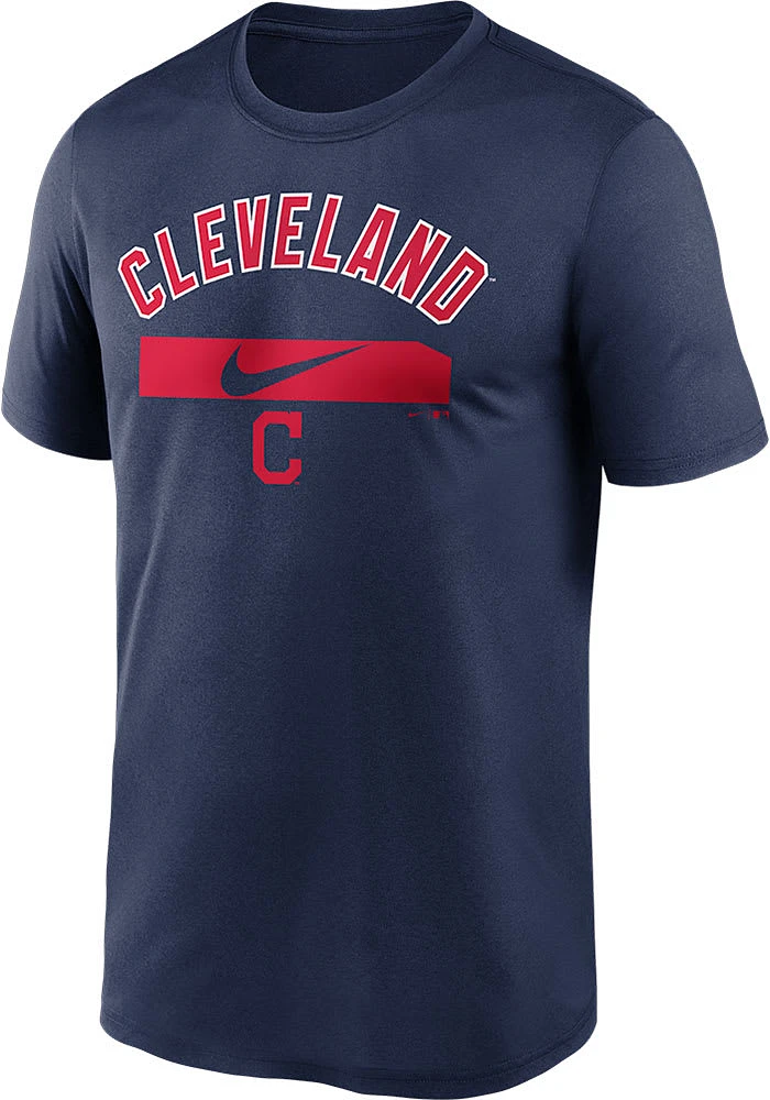 Nike Cleveland Guardians Navy Blue Icon Legend Short Sleeve T Shirt