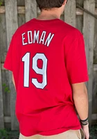 Tommy Edman St Louis Cardinals Red Name Number Short Sleeve Player T Shirt