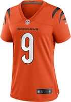 Joe Burrow  Nike Cincinnati Bengals Womens Orange Alternate Game Football Jersey