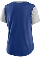 Nike Chicago Cubs Womens Blue Triblend Style Short Sleeve T-Shirt