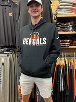 Nike Cincinnati Bengals Mens Black Team Impact Club Fleece Long Sleeve Hoodie