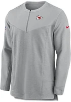 Nike Kansas City Chiefs Mens Dry Top UV HZ Long Sleeve Qtr Zip Pullover