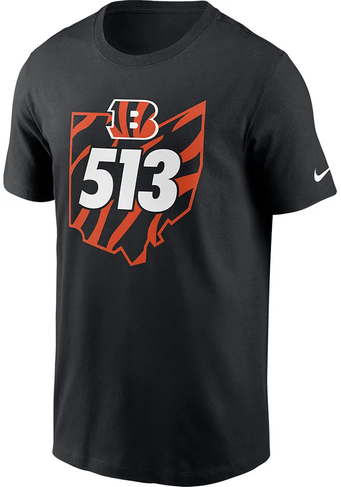 Nike Cincinnati Bengals Black 513.0 Short Sleeve T Shirt