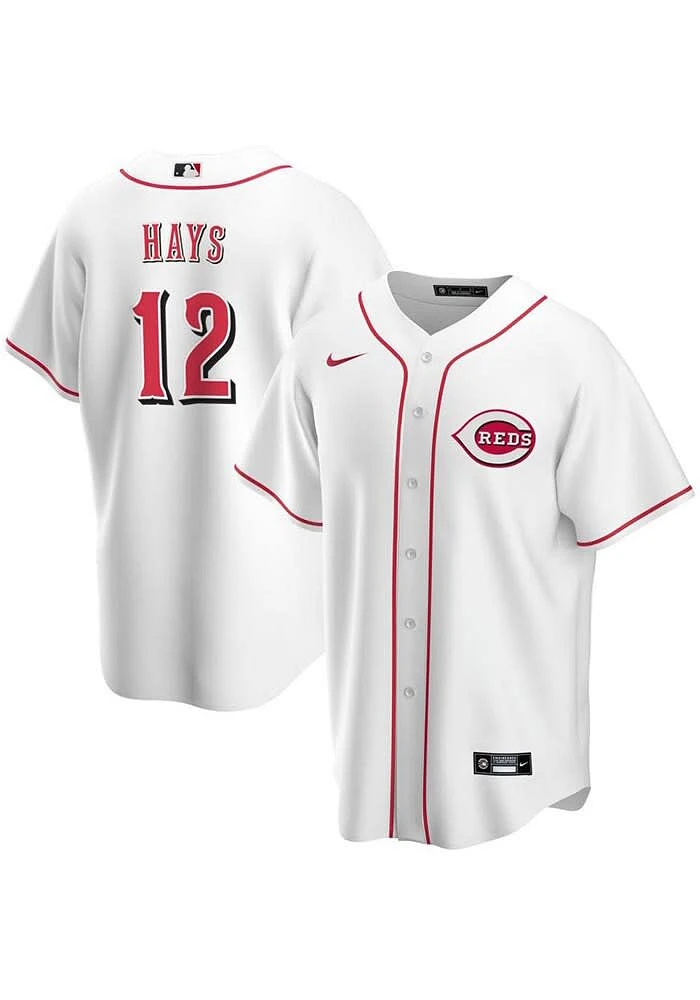 Austin Hays Cincinnati Reds Mens Replica Home Jersey - White