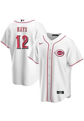 Austin Hays Cincinnati Reds Mens Replica Home Jersey - White