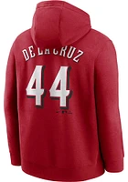 Elly De La Cruz Cincinnati Reds Mens Red Name Number Player Hood