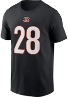 Joe Mixon Cincinnati Bengals Black Name And Number Short Sleeve Player T Shirt