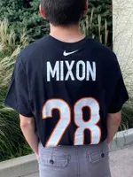 Joe Mixon Cincinnati Bengals Black Name And Number Short Sleeve Player T Shirt