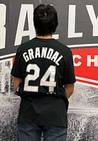 Yasmani Grandal Chicago White Sox Black Name And Number Short Sleeve Player T Shirt