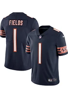 Justin Fields Nike Chicago Bears Mens Navy Blue HOME Limited Football Jersey