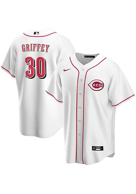 Ken Griffey Cincinnati Reds Mens Replica Home Jersey - White