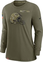 Nike Cleveland Browns Womens Green Solute to Service LS Tee