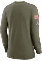 Nike Cleveland Browns Womens Green Solute to Service LS Tee