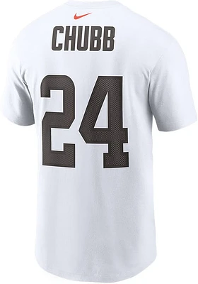 Nick Chubb Cleveland Browns Name Number Short Sleeve Player T Shirt