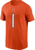 Justin Fields Chicago Bears Name Number Short Sleeve Player T Shirt