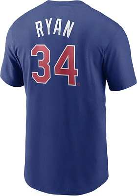Nolan Ryan Texas Rangers Coop Name And Number Short Sleeve Player T Shirt