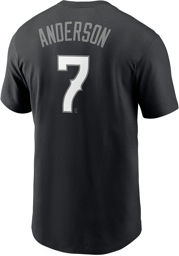 Tim Anderson Chicago White Sox Black City Connect Short Sleeve Player T Shirt