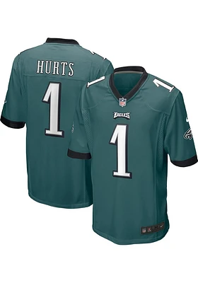 Jalen Hurts  Philadelphia Eagles Midnight Green Home Game Football Jersey
