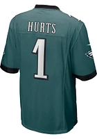 Jalen Hurts  Philadelphia Eagles Midnight Green Home Game Football Jersey