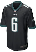 Devonta Smith  Nike Philadelphia Eagles Black Alternate Game Football Jersey
