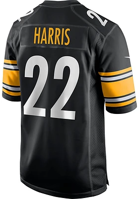 Najee Harris  Nike Pittsburgh Steelers Black Comfort Colors Style Football Jersey