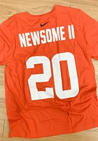 Greg Newsome II Cleveland Browns Orange Name Number Short Sleeve Player T Shirt