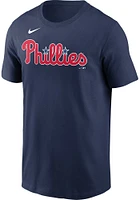 JT Realmuto Philadelphia Phillies Navy Blue Name Number Short Sleeve Player T Shirt