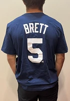 George Brett Kansas City Royals Navy Blue Name Number Short Sleeve Player T Shirt
