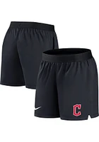Nike Cleveland Guardians Womens Navy Blue DriFit Shorts