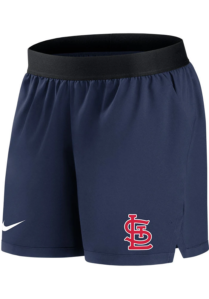 Nike St Louis Cardinals Womens Navy Blue Drifit Style Shorts