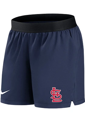 Nike St Louis Cardinals Womens Navy Blue Drifit Style Shorts