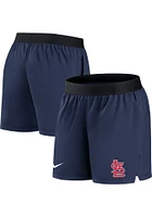Nike St Louis Cardinals Womens Navy Blue Drifit Style Shorts