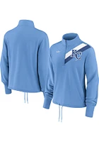 Nike Kansas City Royals Womens Light Blue Rewind Qtr Zip