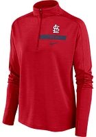 Nike St Louis Cardinals Womens Navy Blue Local Qtr Zip Pullover